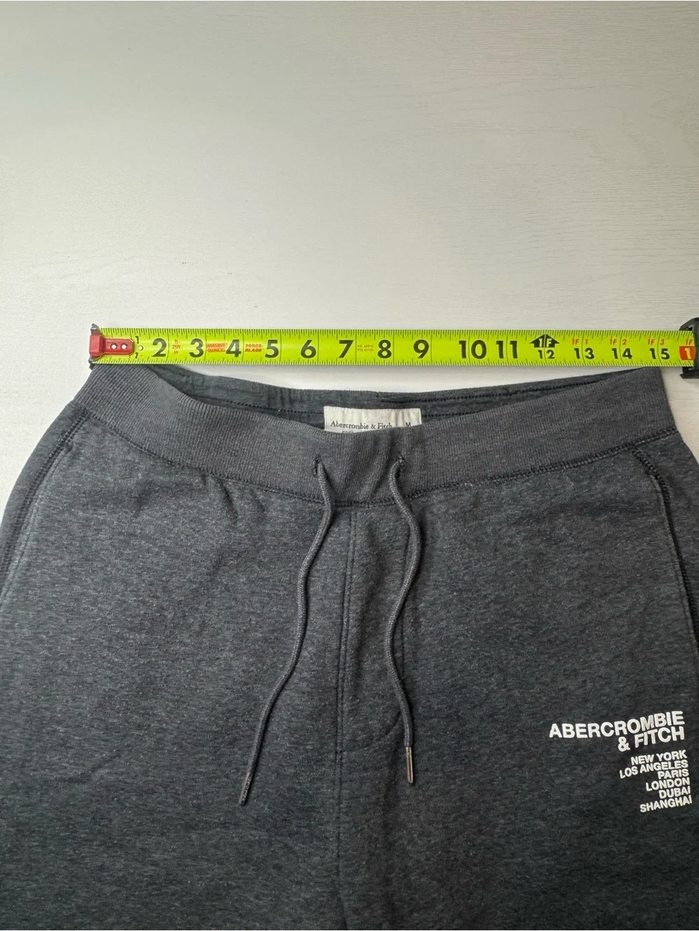 Abercrombie & Fitch Men's Dark Charcoal Gray Jogger Sweatpants